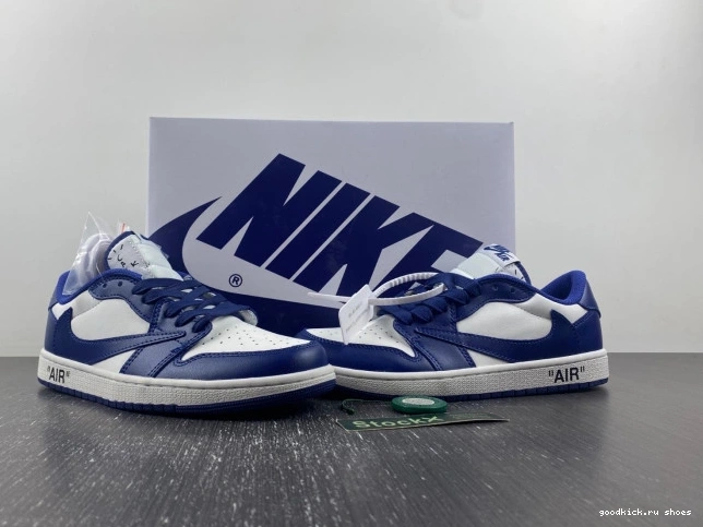 JORDAN X 1 SCOTT DM7890-101 X OFF-WHITE TRAVIS AIR CUSTOM 0709